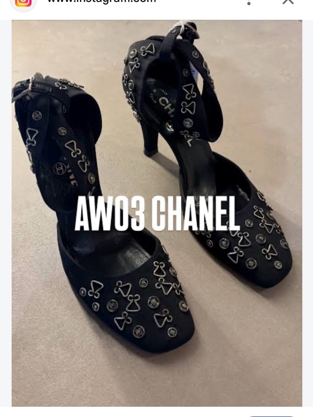 Chanel 03A AW03 snap collection heels - size 39.5 (as is wear)